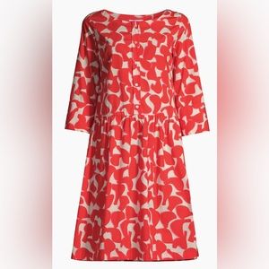 Rosso35 printed cotton shirt dress